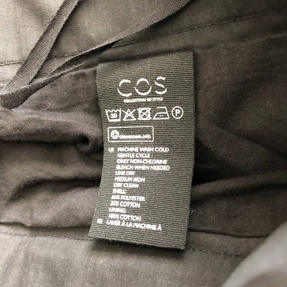 COS Pleated Wide Leg Cropped Culottes - Picture 5 of 8